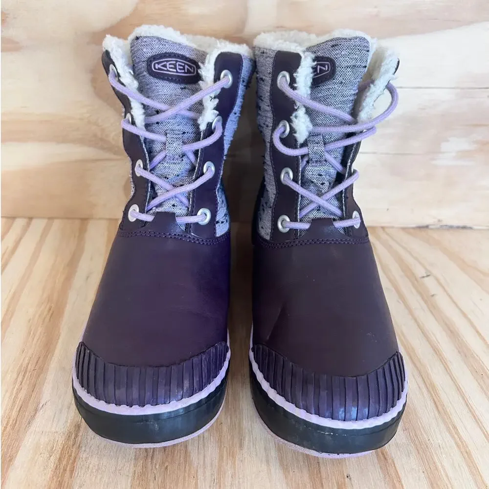 Keen - Elsa Lilac Plum WP - Boots - Purple/Gray - Big Girl's - 5 - 1015491